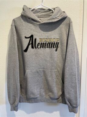 Dennis Bishop Alemany High School Hoodie Small AS Grey Pullover Sweatshirt